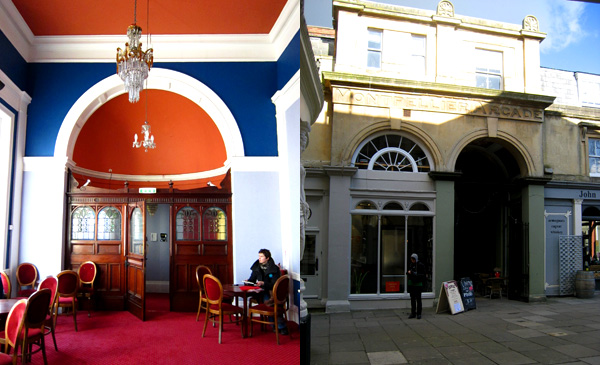 Drawing on location in Cheltenham